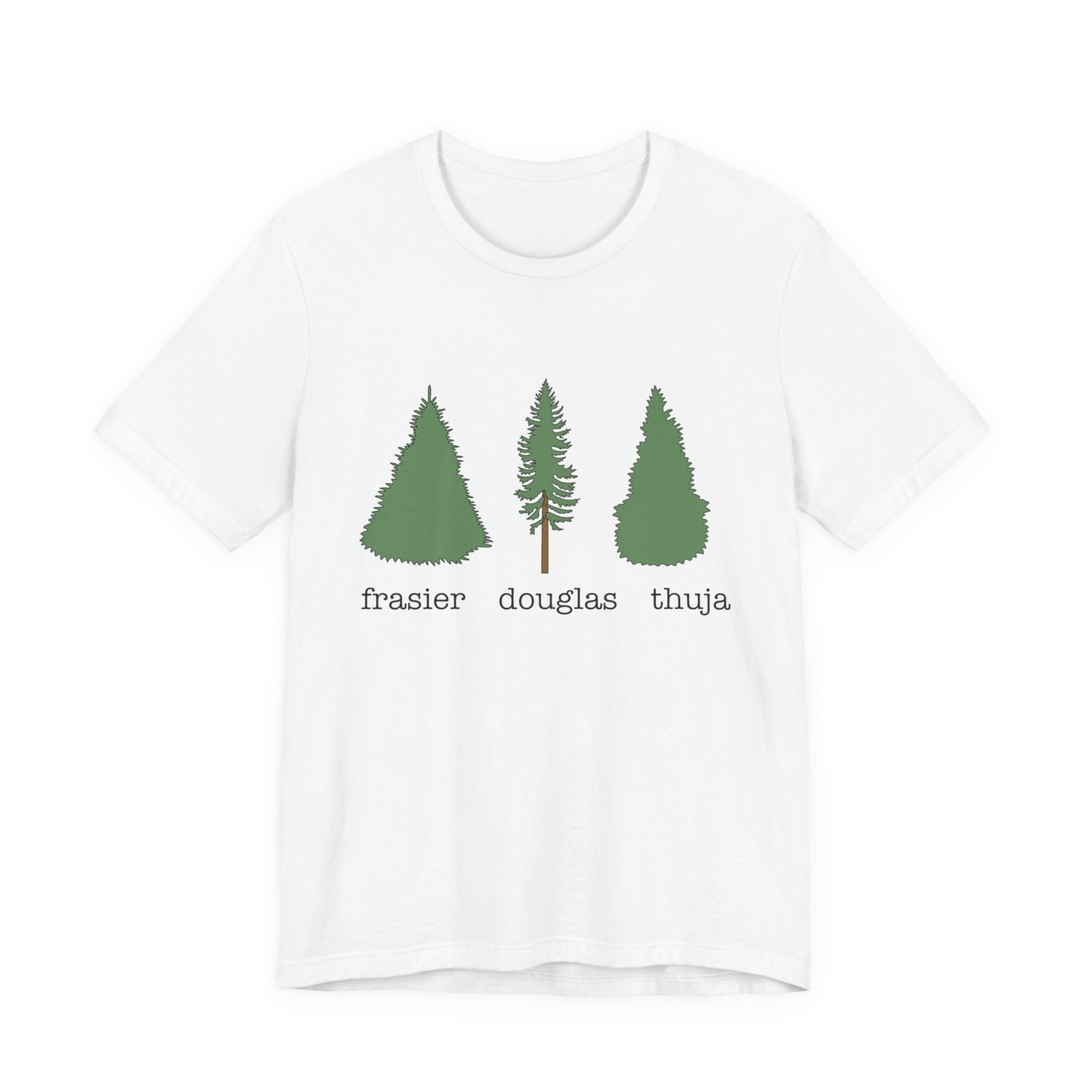 Frasier Douglas Thuja FDT Pine Tree Tee for Nature Lovers, Unisex Birthday Gift, Casual Wear, Outdoor Adventure Shirt, Eco-Conscious Style