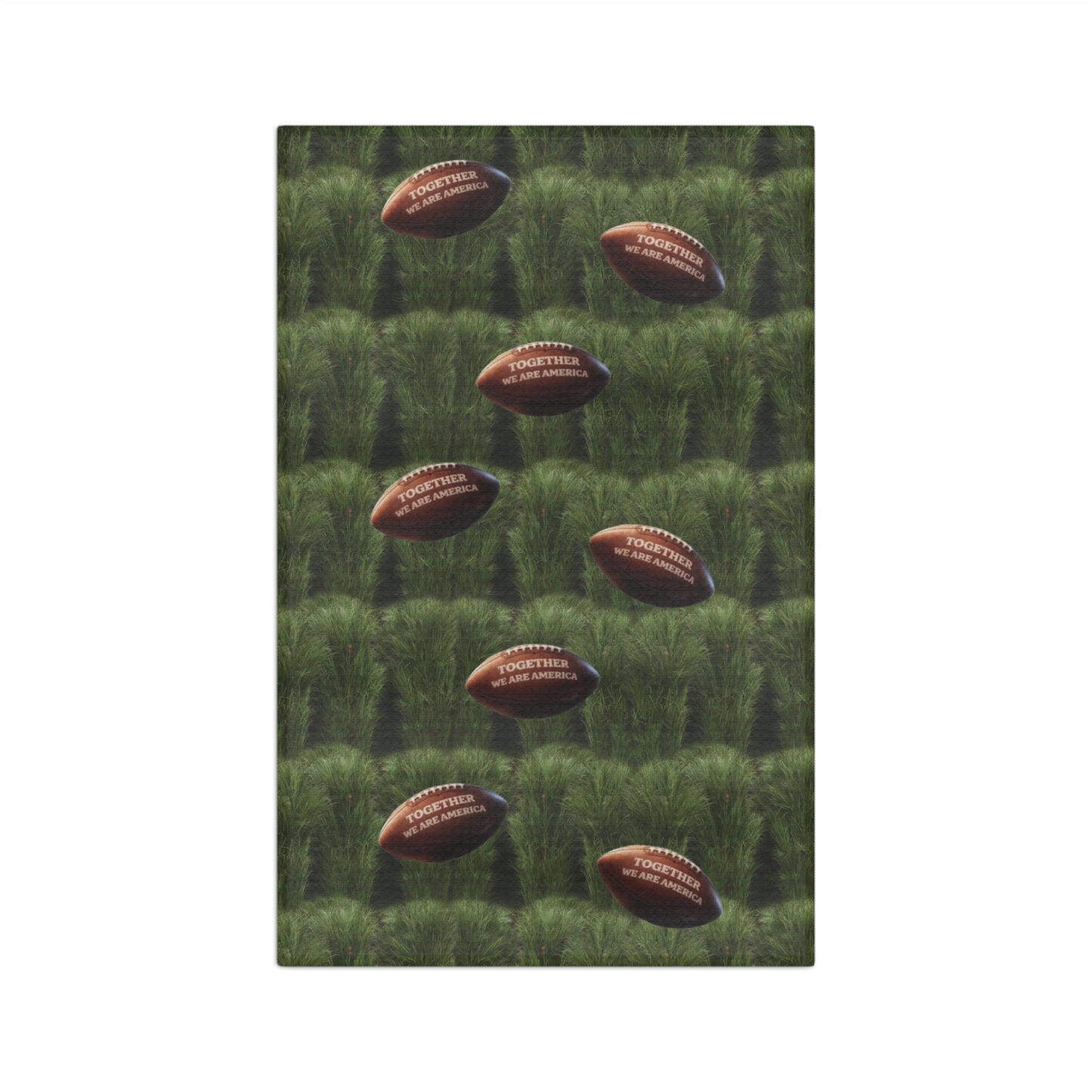 Super Bowl Pattern Microfiber Tea Towel | Football and Sugarcane Field Sports Design