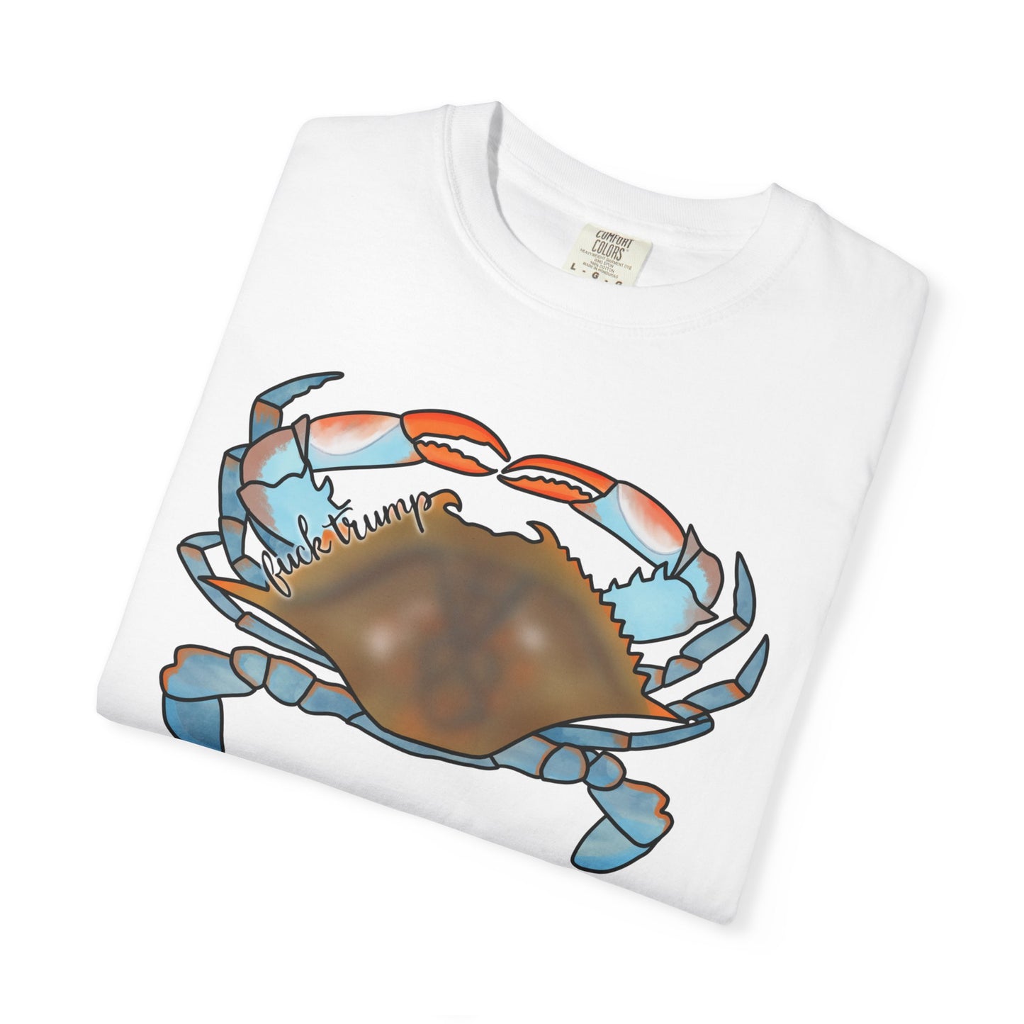 Slightly Subtle Blue Crab Graphic T-Shirt — Coastal Seafood Beach Tee