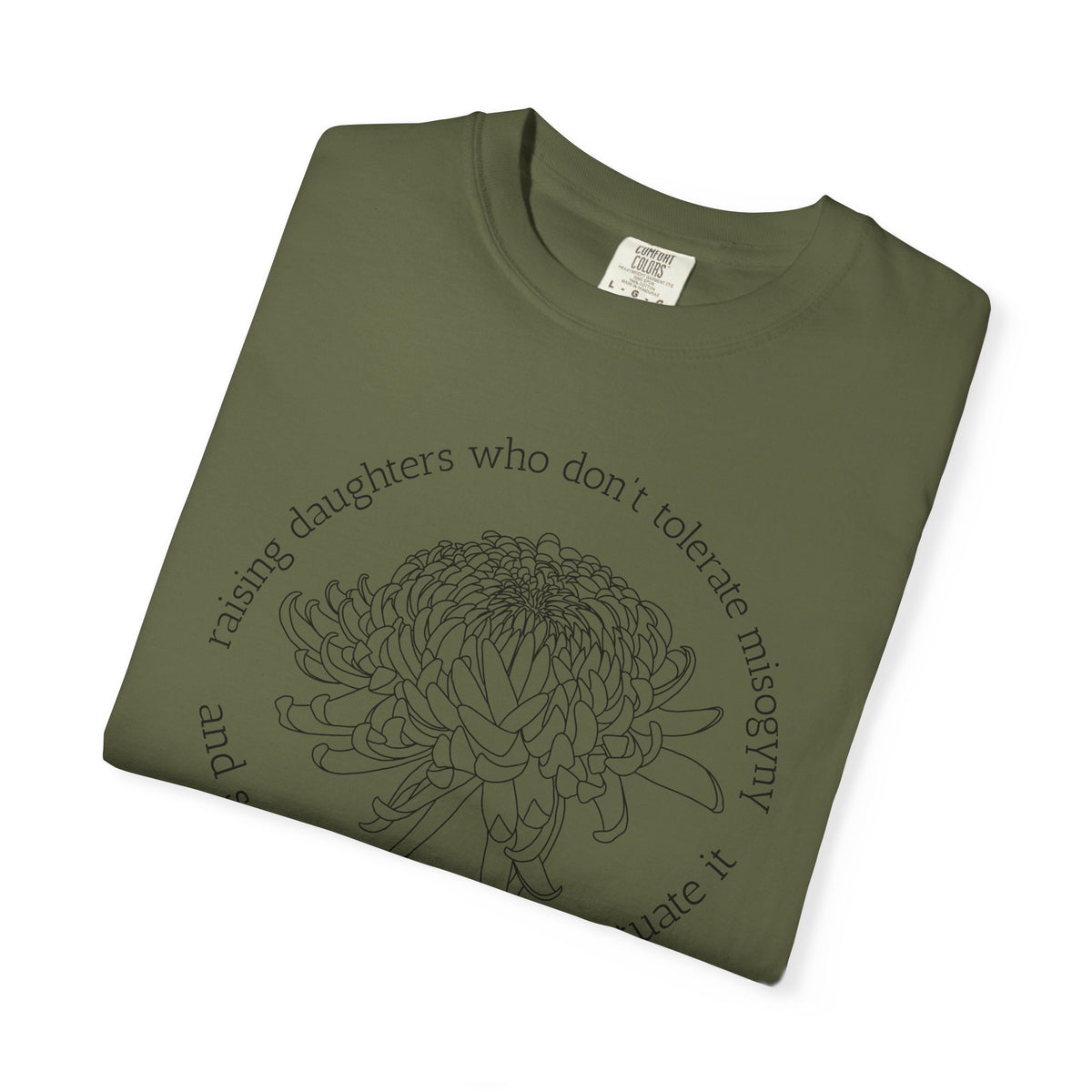 Floral Raising Daughters and Sons T-Shirt Botanical Line Art