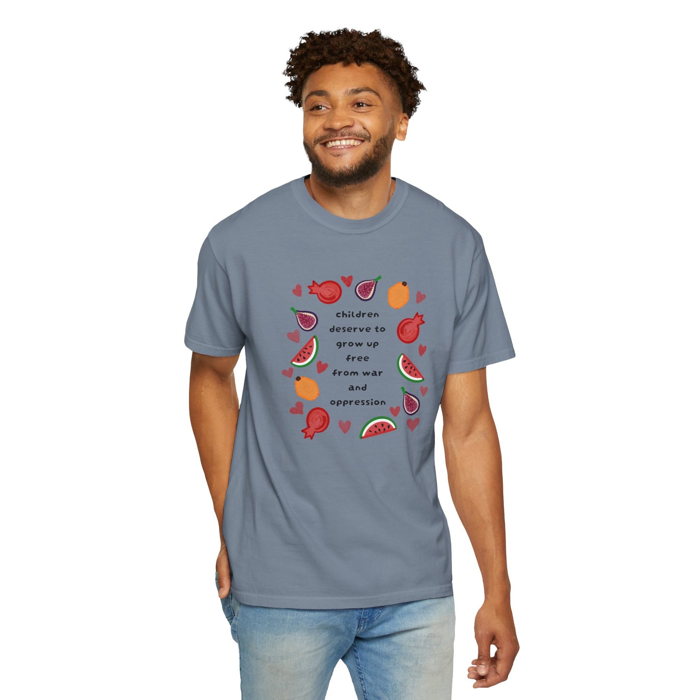 Children Deserve to Grow Up Tee Anti War Peace & Freedom Statement T-Shirt