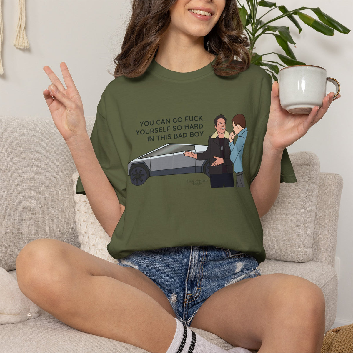 Elon Musk Cybertruck Tesla You Can Go Fuck Yourself So Hard in This Bad Boy T-Shirt