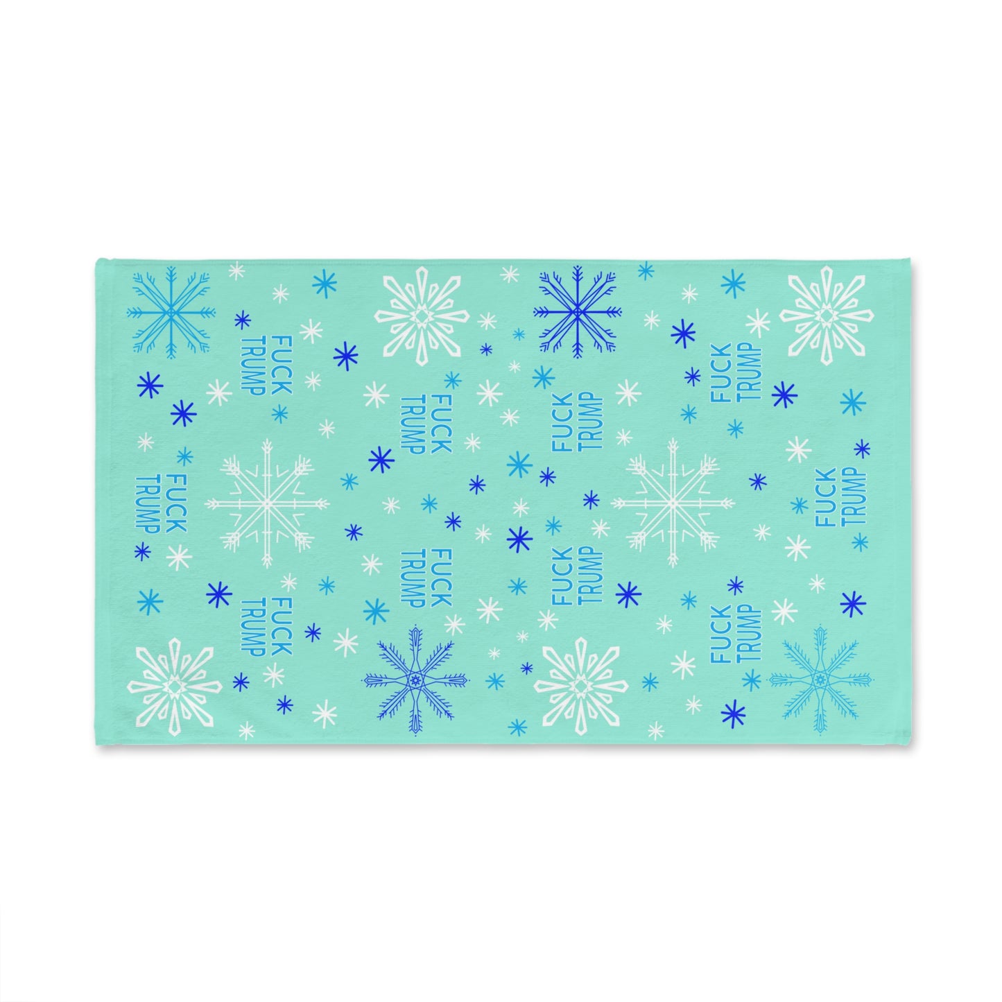 Slightly Subtle Blue Snow Hand Towel