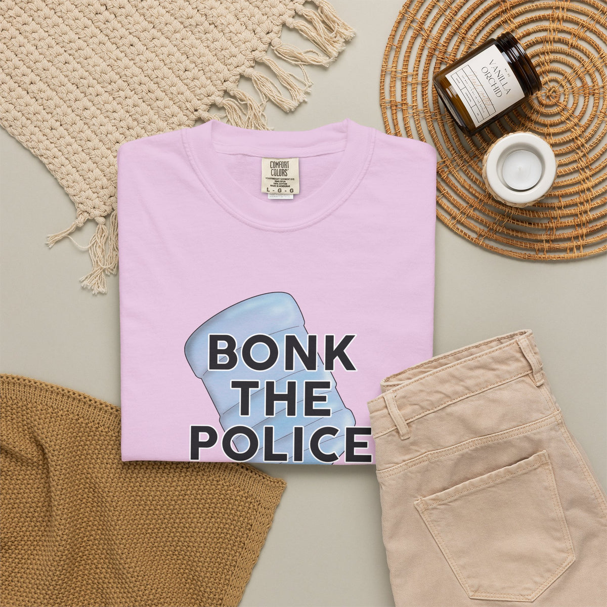 Graphic T-Shirt "Bonk the Police" Funny Meme Tee