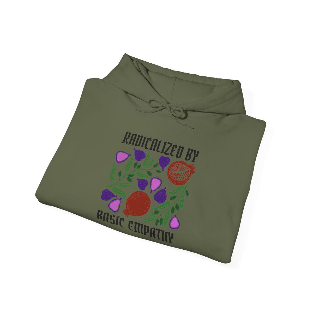 Radicalized by Basic Empathy Floral Hoodie
