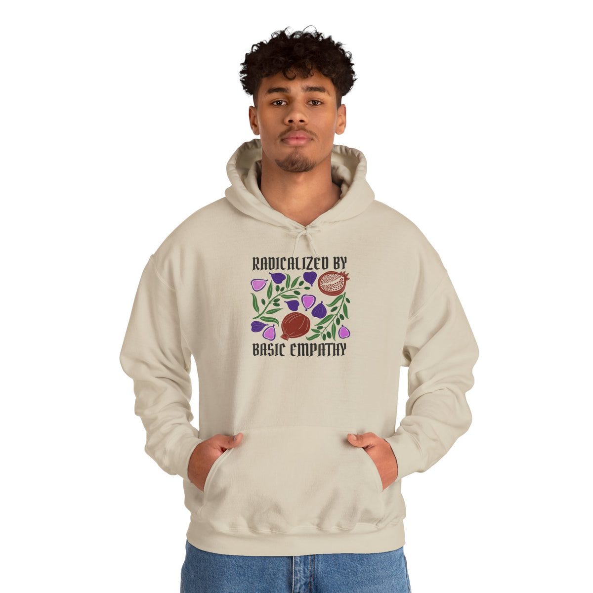 Radicalized by Basic Empathy Floral Hoodie