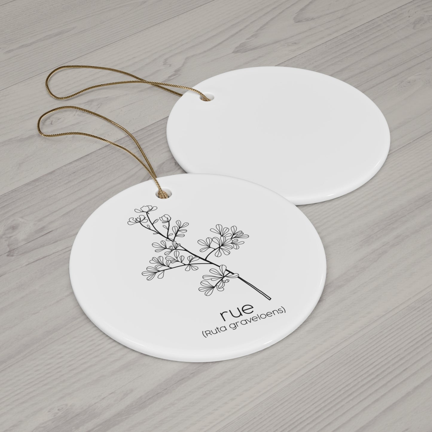 Rue Ceramic Ornament