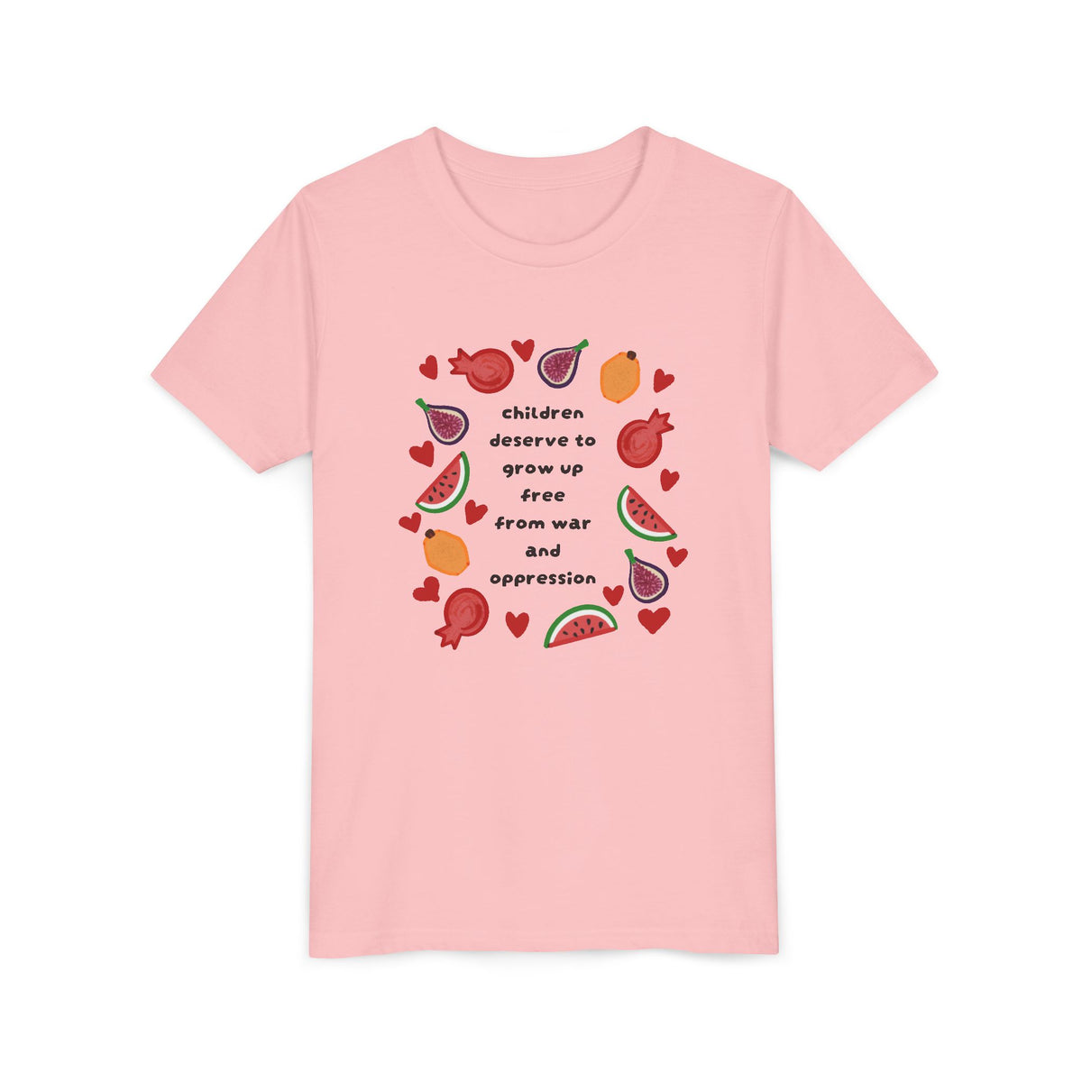 Children Deserve to Grow Up Free From War and Oppression Youth T-Shirt