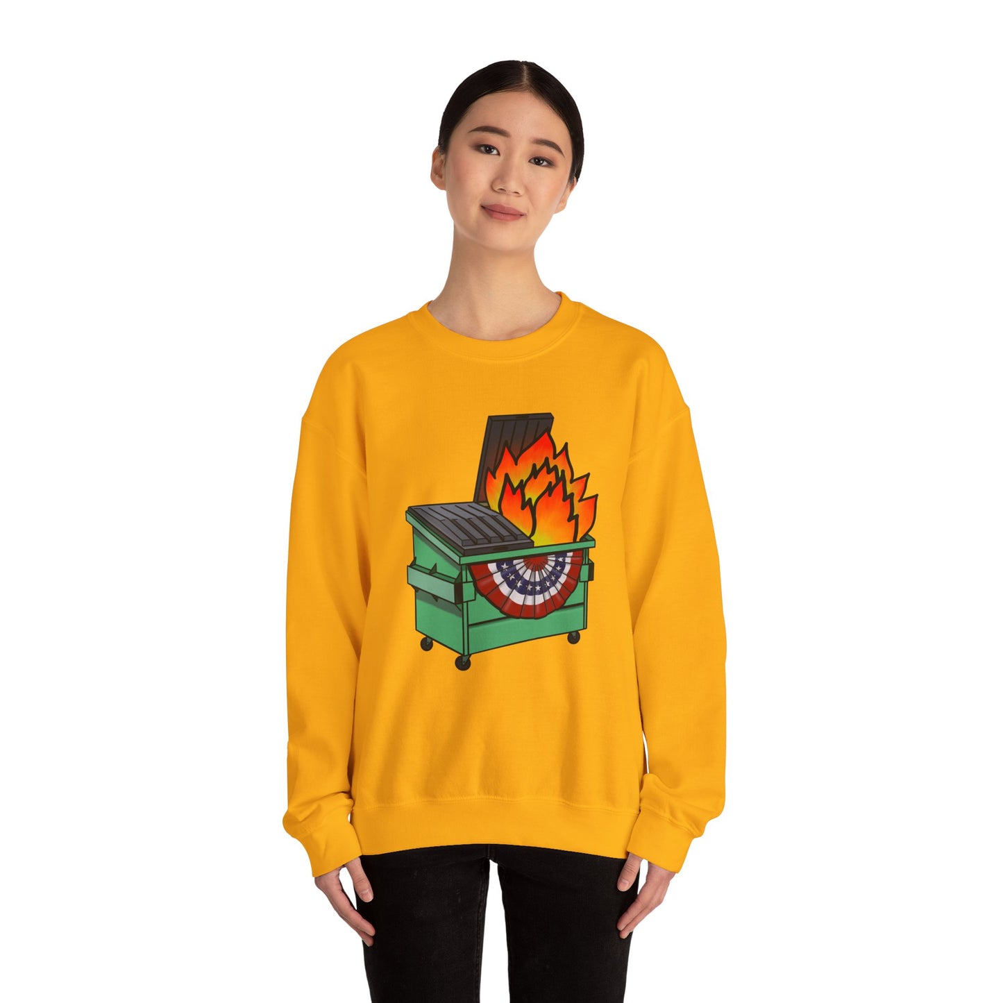 American Dumpster Fire Unisex Heavy Blend™ Crewneck Sweatshirt