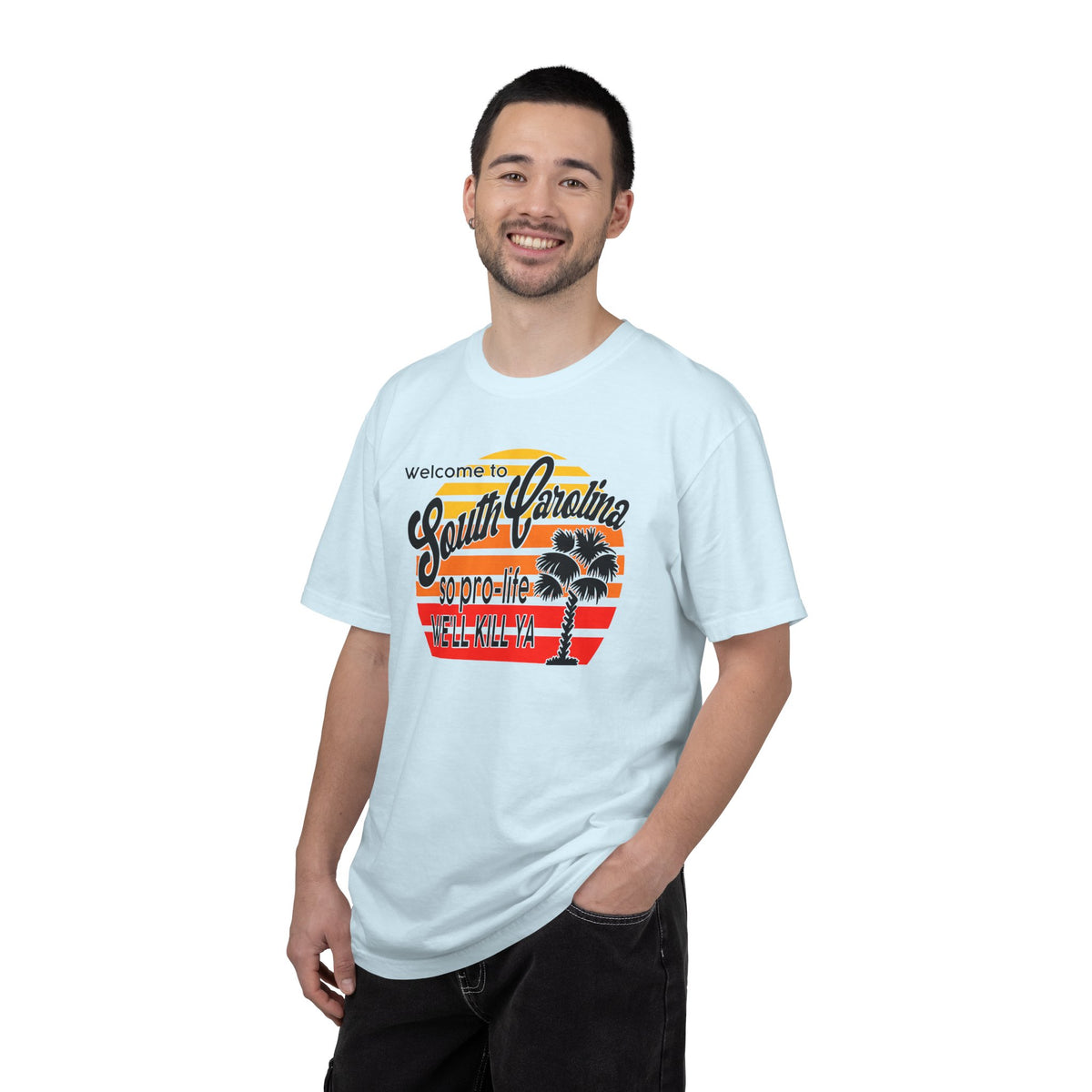 South Carolina Political Dark Humor Abortion Sunset T-Shirt Welcome to South Carolina Graphic Tee