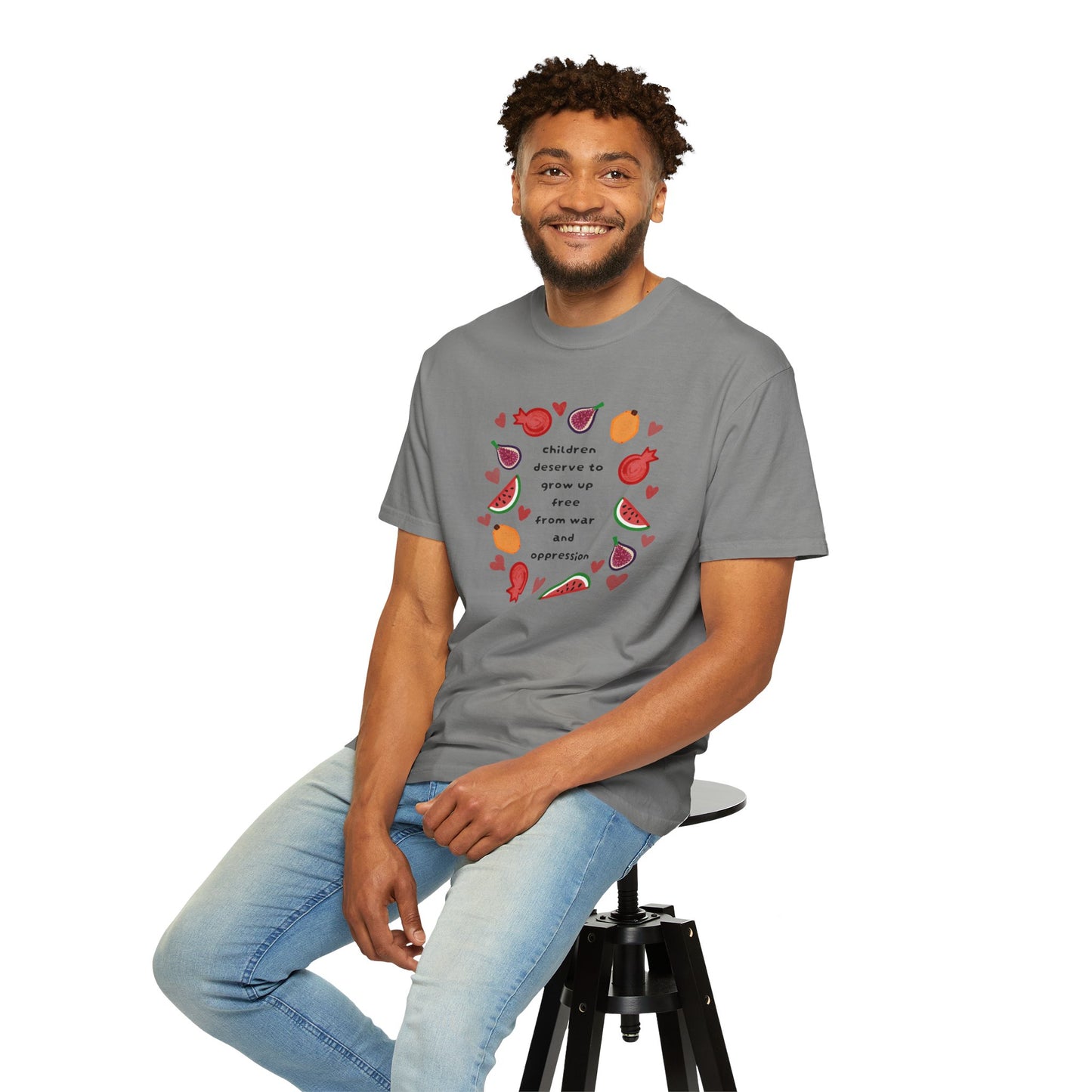 Children Deserve to Grow Up Tee Anti War Peace & Freedom Statement T-Shirt