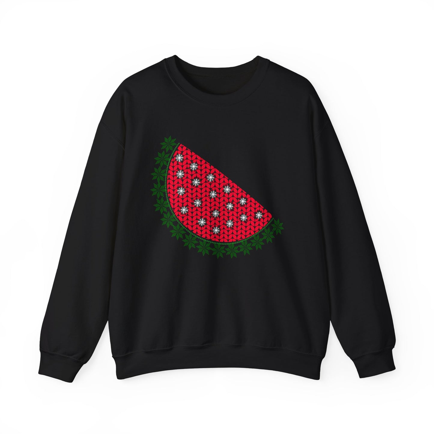 Watermelon Ugly Sweater Unisex Heavy Blend™ Crewneck Sweatshirt
