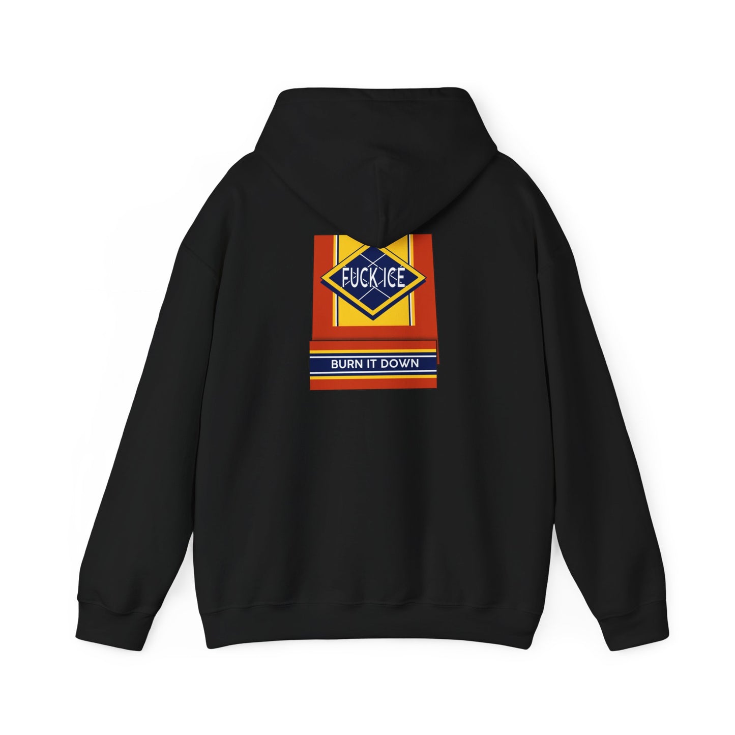 Matchbox Graphic Hoodie | Burn It Down Slogan