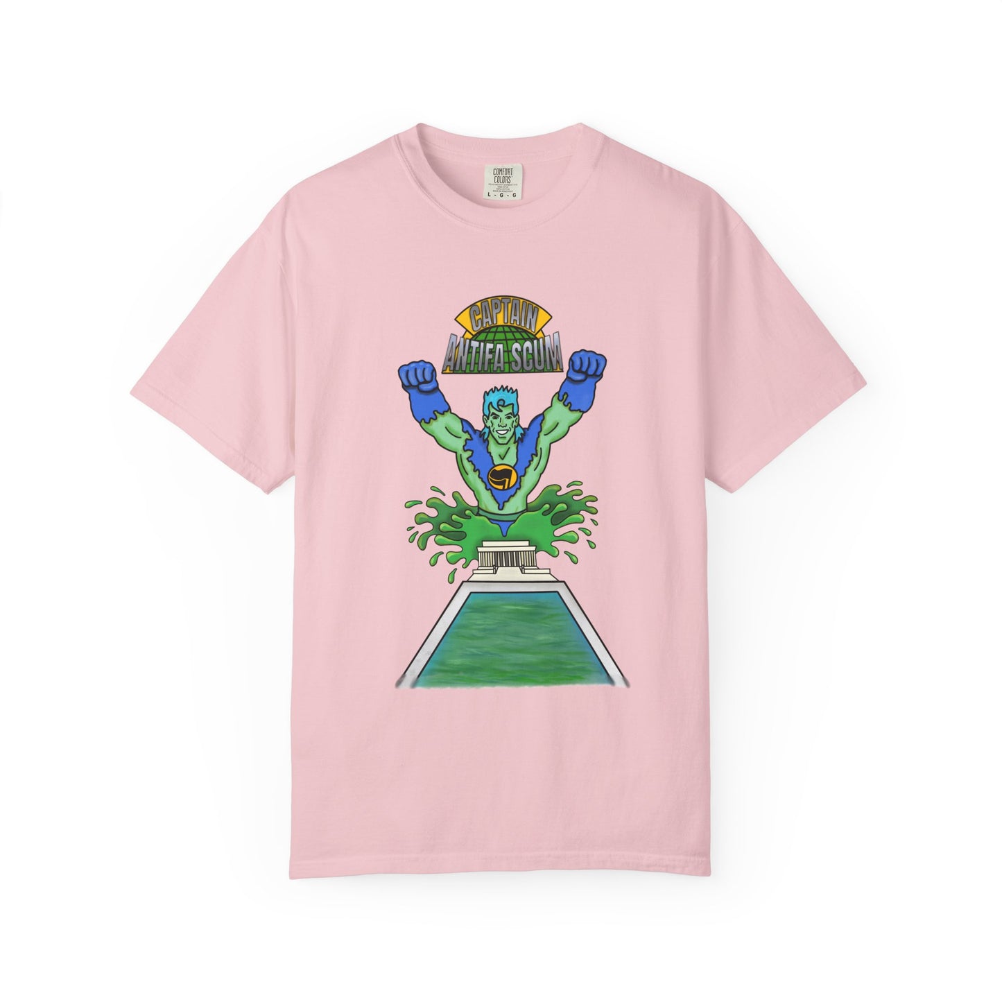 Captain Antifa Scum Reflecting Pool Algae Shirt