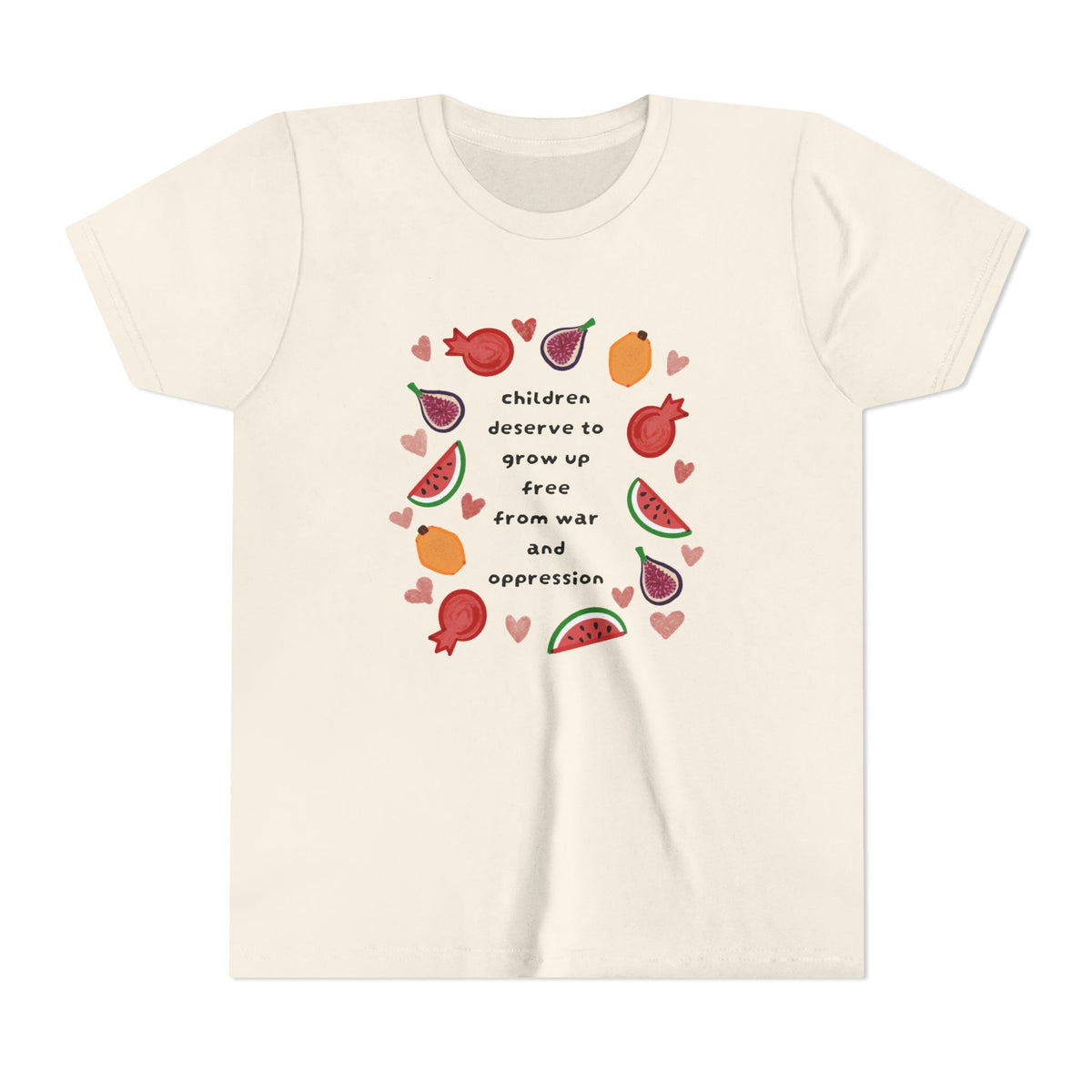Children Deserve to Grow Up Free From War and Oppression Youth T-Shirt