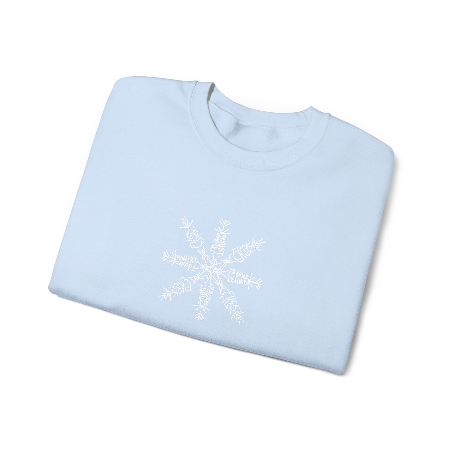 Slightly Subtle Snowflake Unisex Heavy Blend™ Crewneck Sweatshirt