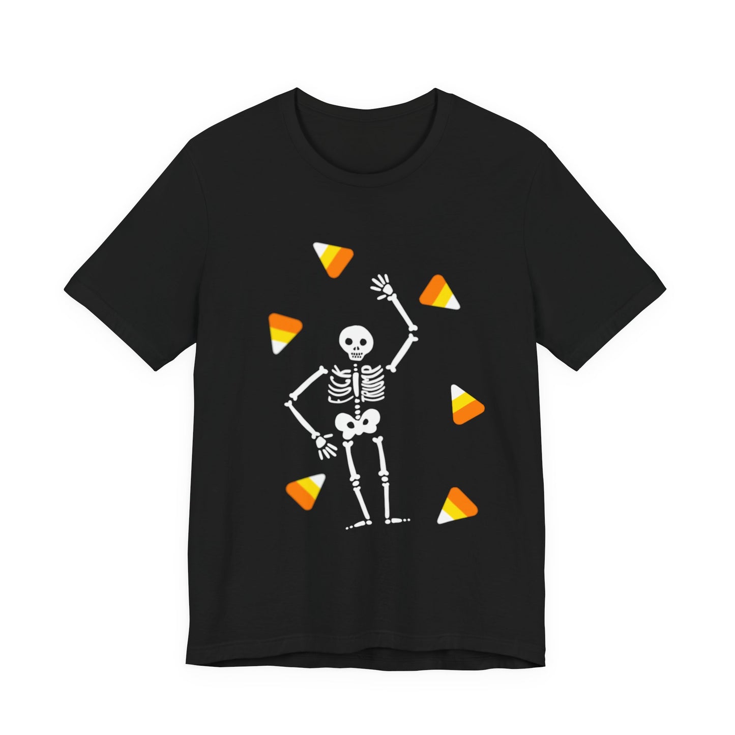 Slightly Subtle Halloween Skeleton Candy Tee, Trump Unisex Short Sleeve Shirt, Spooky Season T-Shirt, Halloween Costume Top, Fun Graphic Tee for Parties