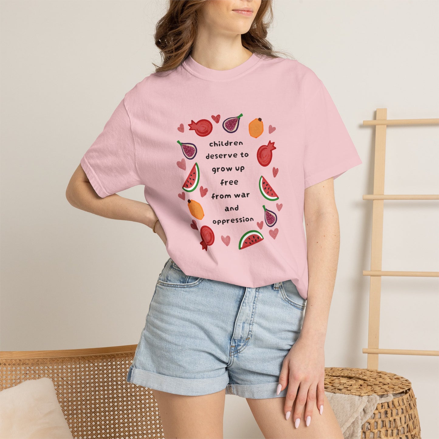 Children Deserve to Grow Up Tee Anti War Peace & Freedom Statement T-Shirt