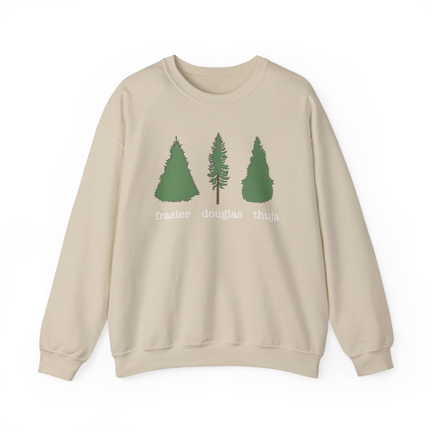 Frasier Douglas Thuja FDT Pine Tree Eco-Friendly Tree Sweatshirt, Unisex Crewneck, Nature Lover Gift, Casual Outfit, Gift for Him or Her