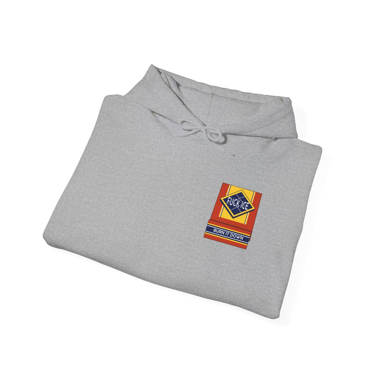 Matchbox Graphic Hoodie | Burn It Down Slogan