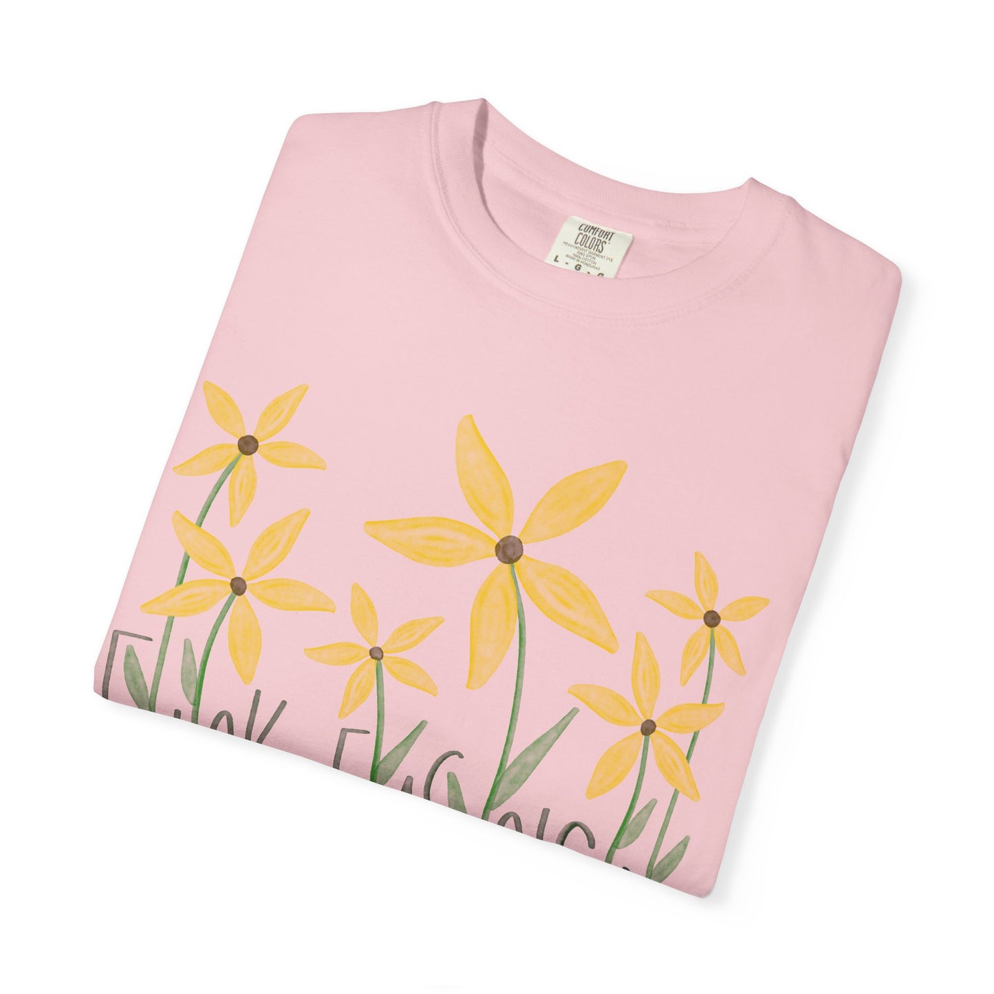 Slightly Subtle Black Eyed Susan T-Shirt | Yellow Floral Comfort Colors Tee