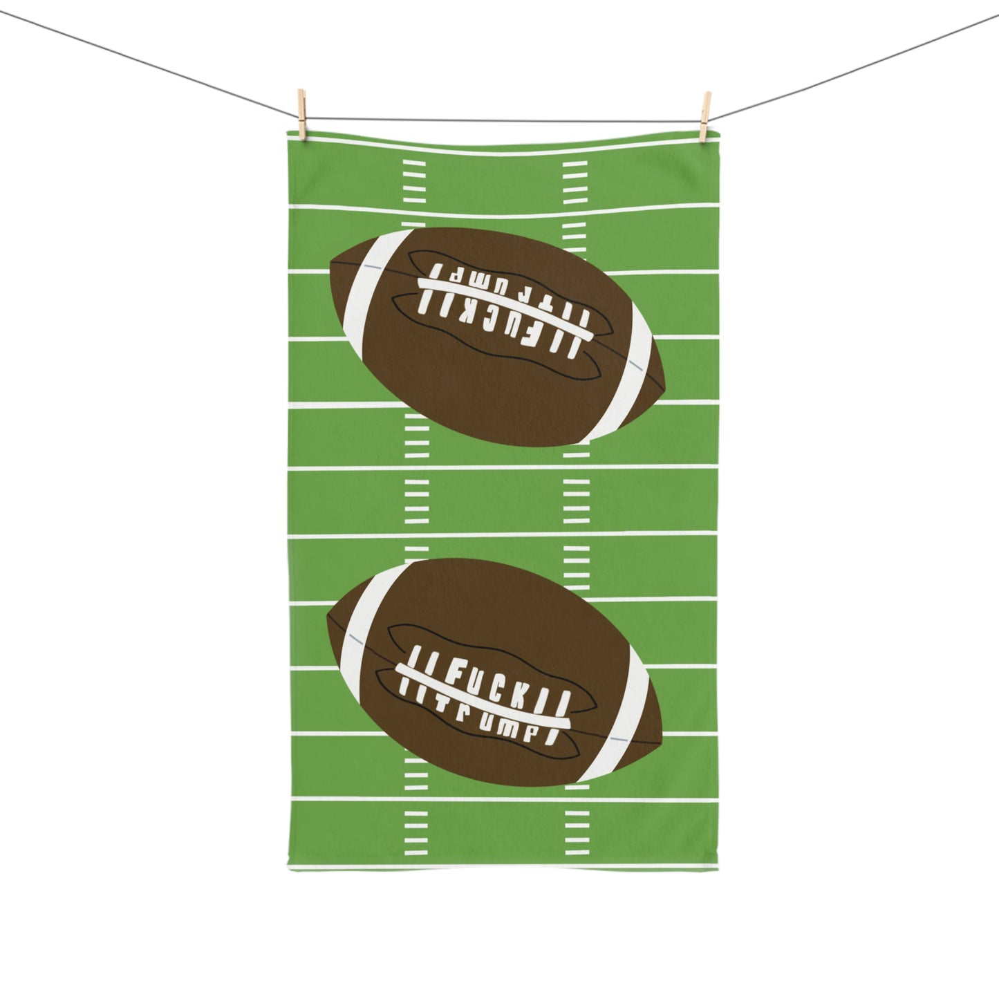 Slightly Subtle Football Hand Towel, Same Team, Hidden Message, Perfect for Tailgating, Game Day Decor, Sports Fan Gift, Party