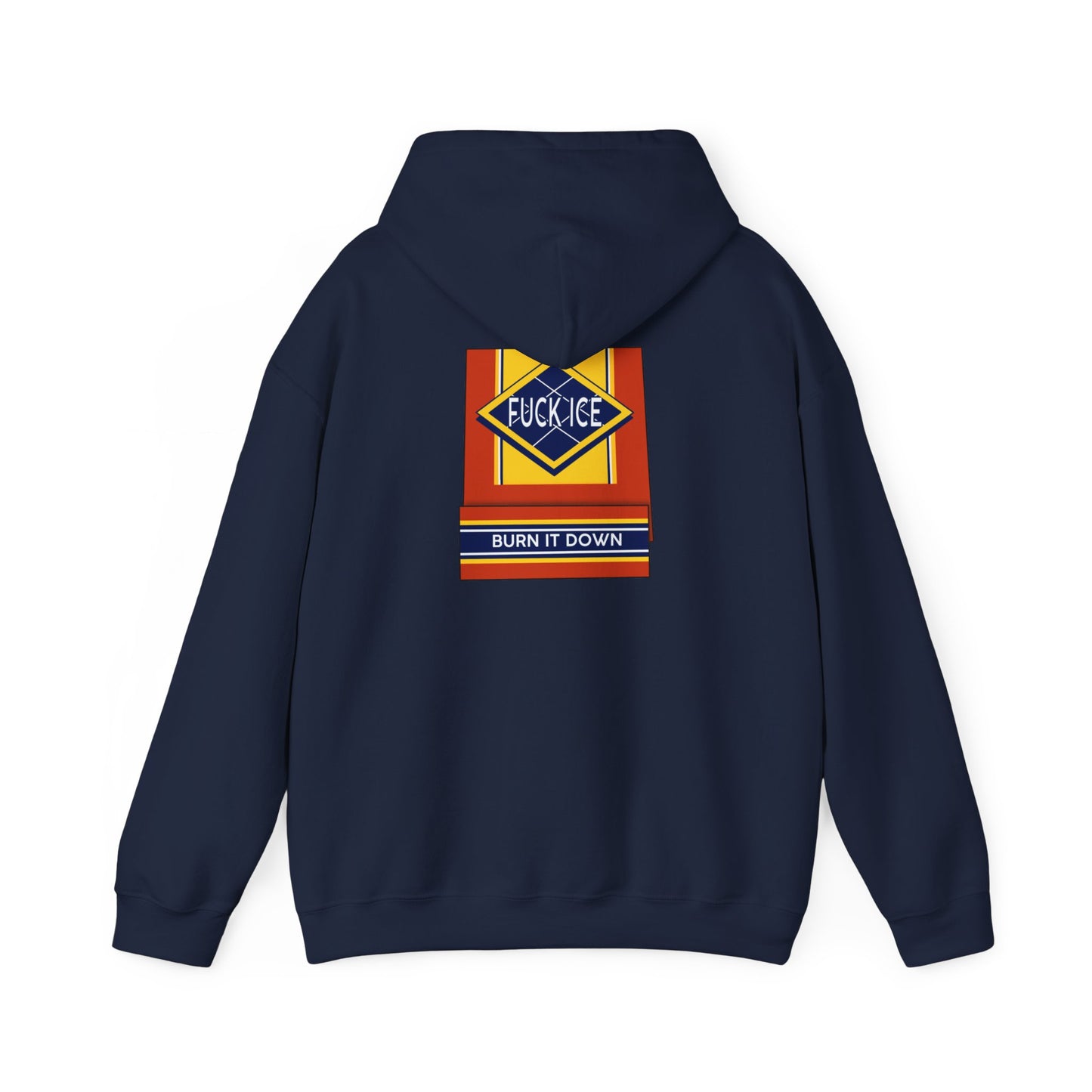 Matchbox Graphic Hoodie | Burn It Down Slogan