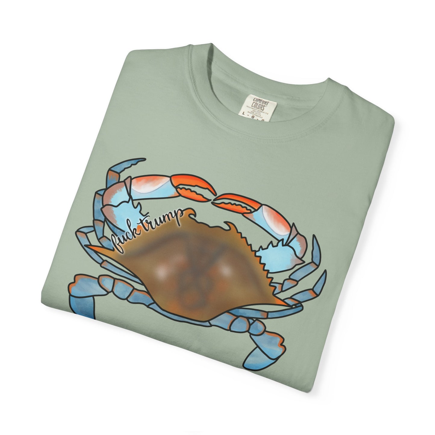 Slightly Subtle Blue Crab Graphic T-Shirt — Coastal Seafood Beach Tee