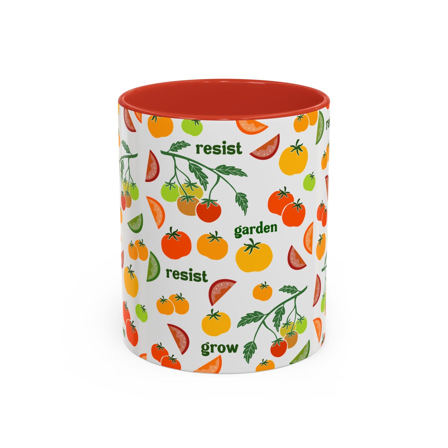 Resist Grow Garden tomatoes coffee mug | Accent Mug 11oz 15oz