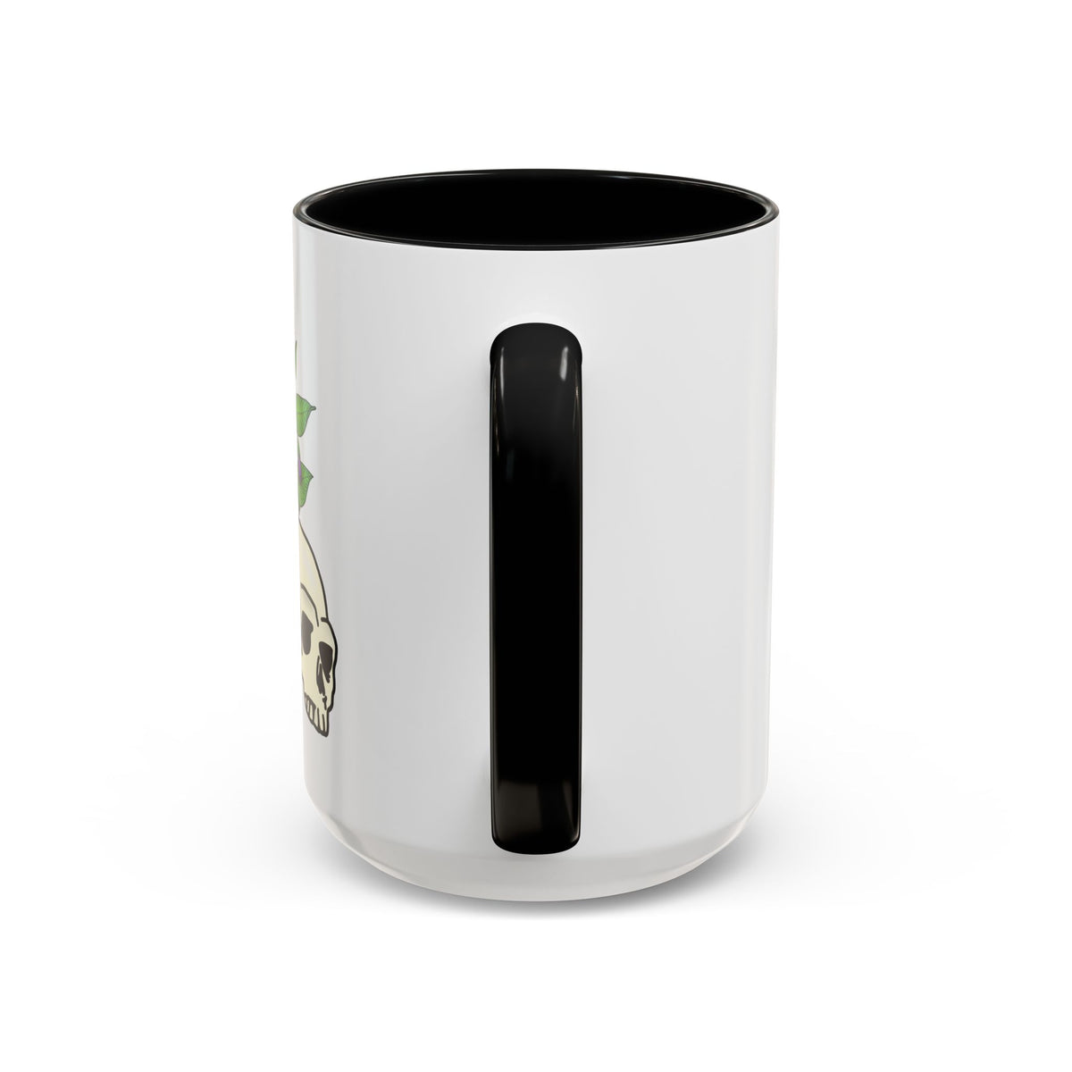 Herbal Remedy Coffee Mug Aqua Tofana Potion Bottle, Skull & Botanical Gothic Accent Mug