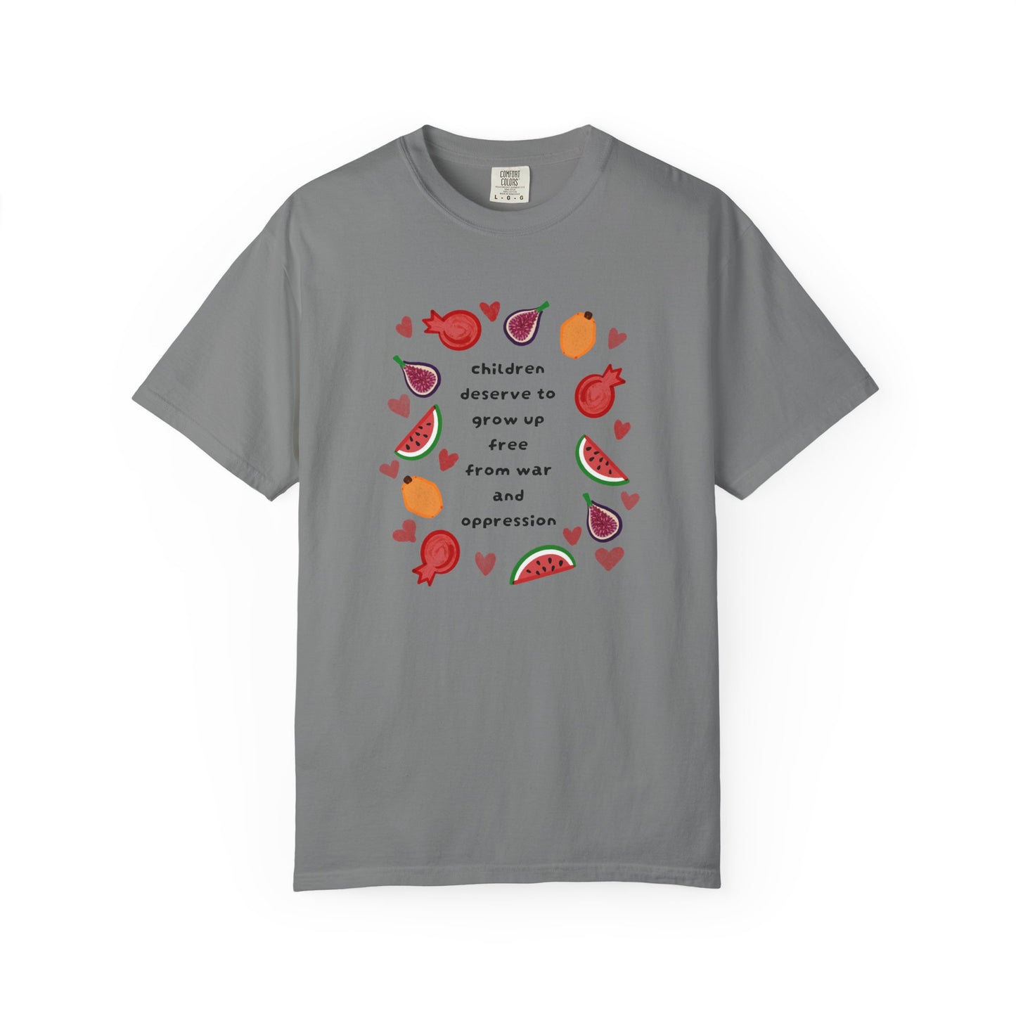 Children Deserve to Grow Up Tee Anti War Peace & Freedom Statement T-Shirt