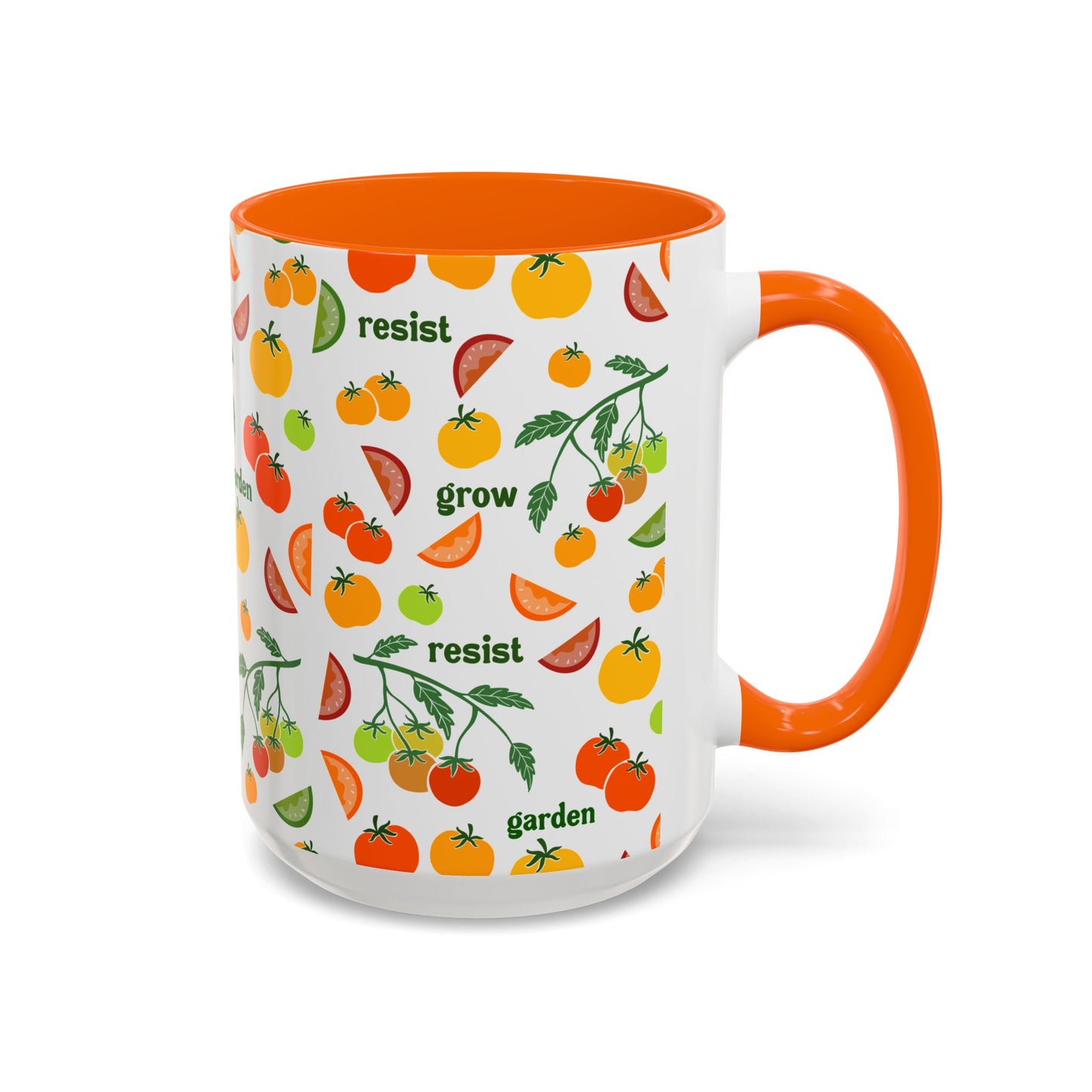 Resist Grow Garden tomatoes coffee mug | Accent Mug 11oz 15oz