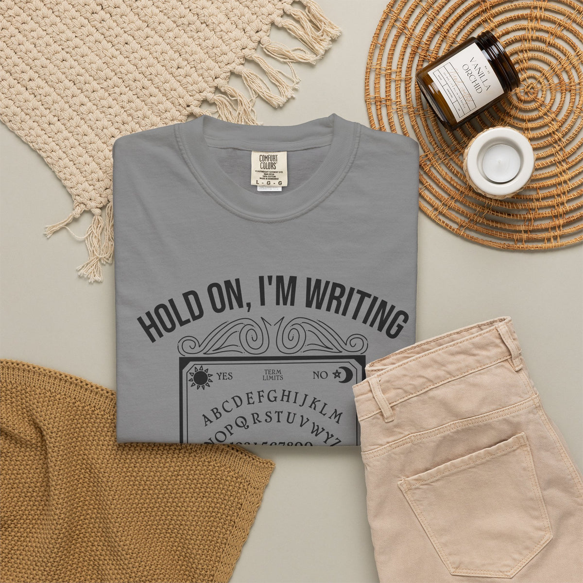 Hold On I'm Writing A Letter To My Senator T-Shirt Ouija Board Political Protest Tee