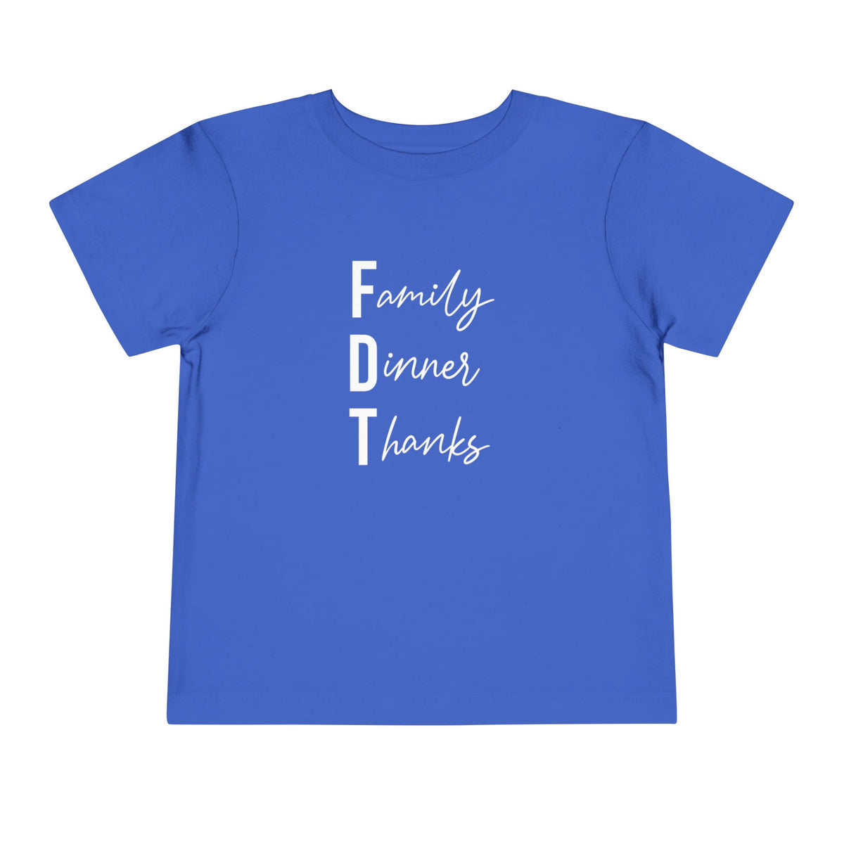 Toddler “Family Dinner Thanks” Thanksgiving T-Shirt FDT baby