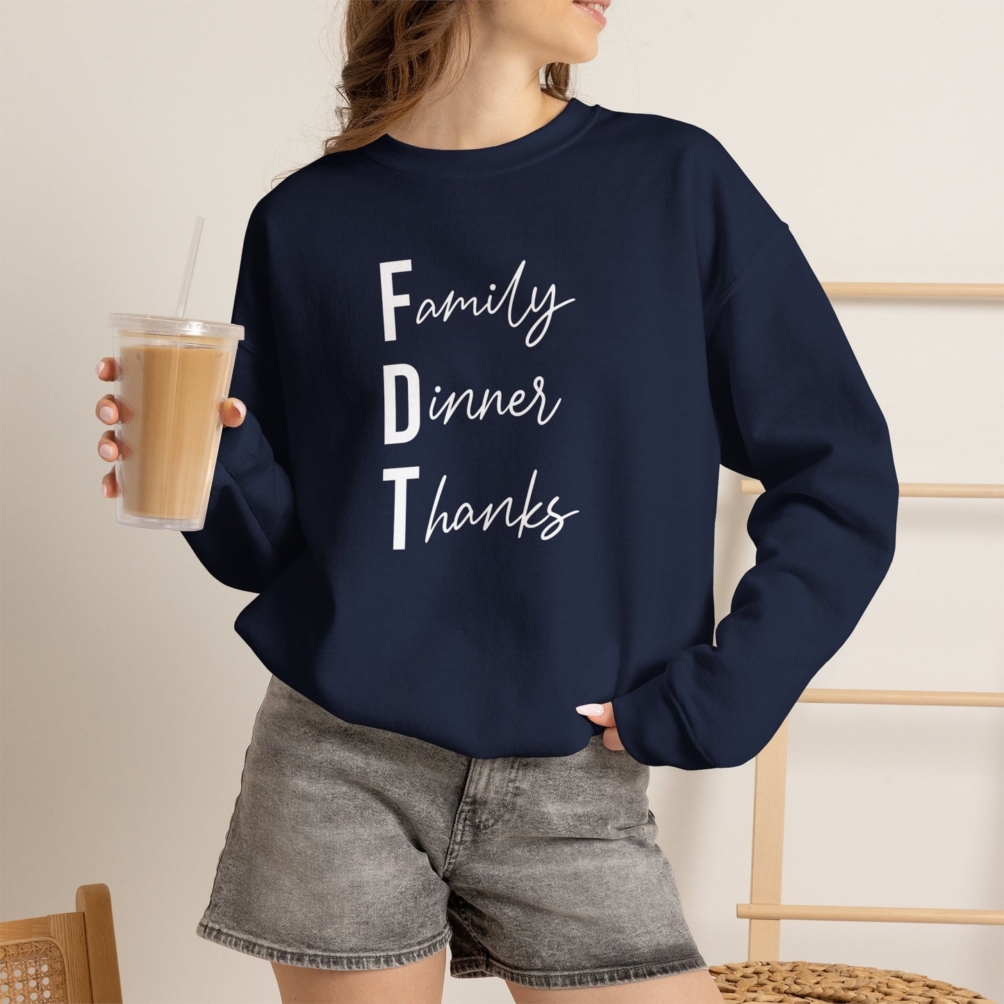 Family Dinner Thanks Sweatshirt thanksgiving fdt