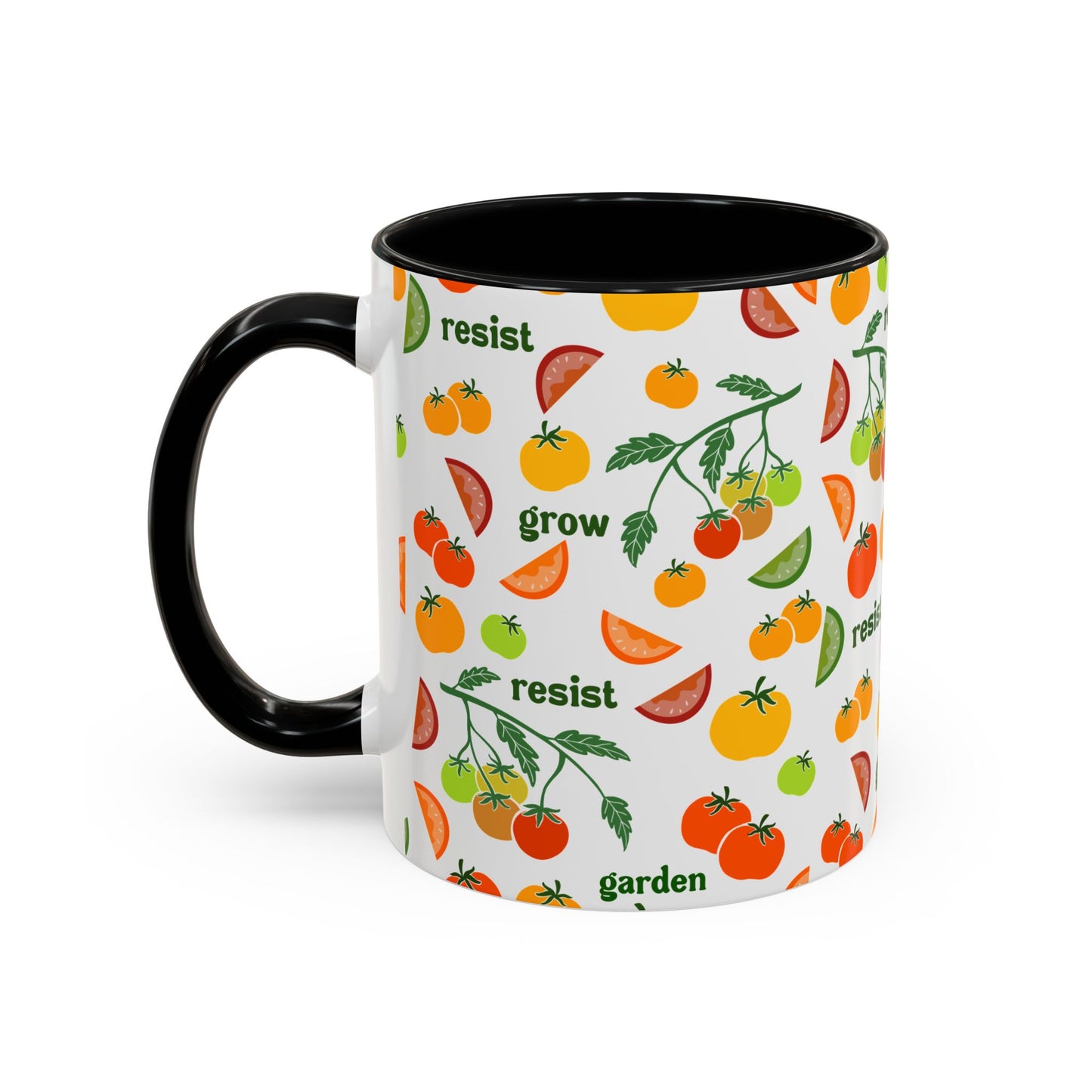 Resist Grow Garden tomatoes coffee mug | Accent Mug 11oz 15oz