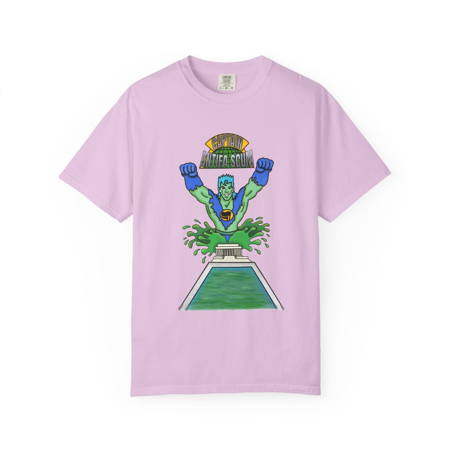 Captain Antifa Scum Reflecting Pool Algae Shirt