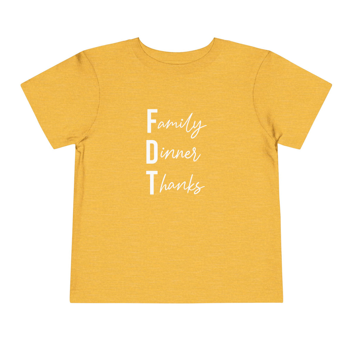 Toddler “Family Dinner Thanks” Thanksgiving T-Shirt FDT baby