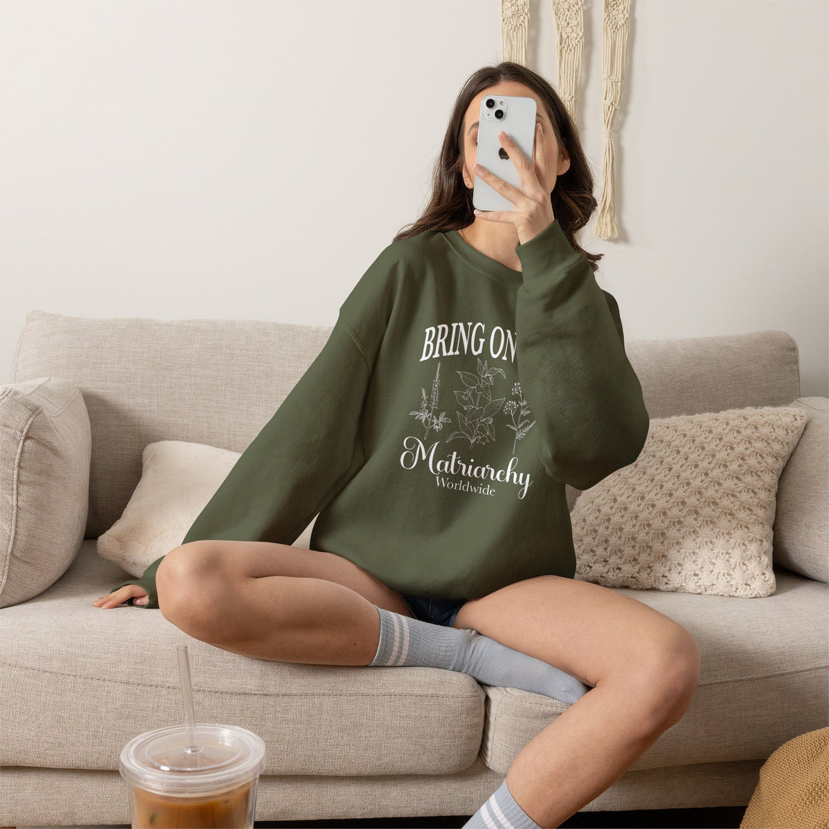 Bring on the Matriarchy Classic Crewneck Sweatshirt