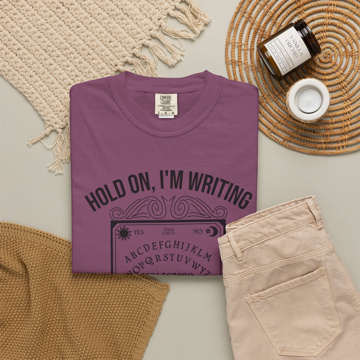 Hold On I'm Writing A Letter To My Senator T-Shirt Ouija Board Political Protest Tee