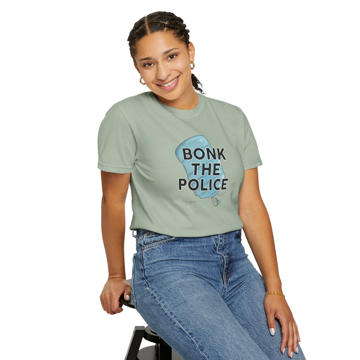 Graphic T-Shirt "Bonk the Police" Funny Meme Tee