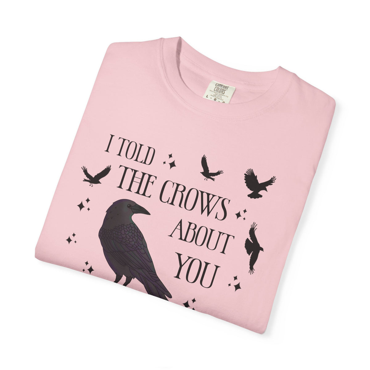 I Told The Crows About You Witchy Crow Raven Graphic Tee