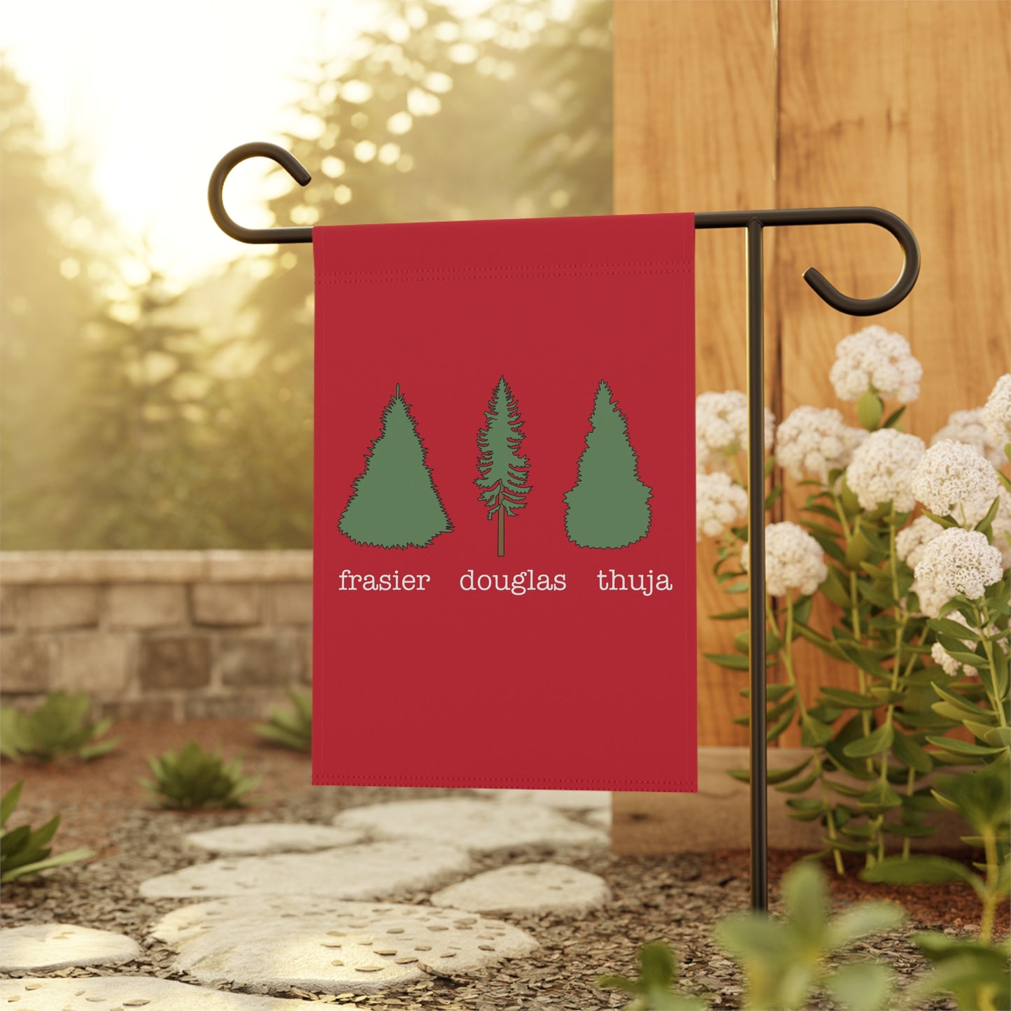 Slightly Subtle Frasier Douglas Thuja FDT Festive Garden Banner, Seasonal Yard Decor, Christmas Flag, Outdoor Holiday Sign, Home & Garden