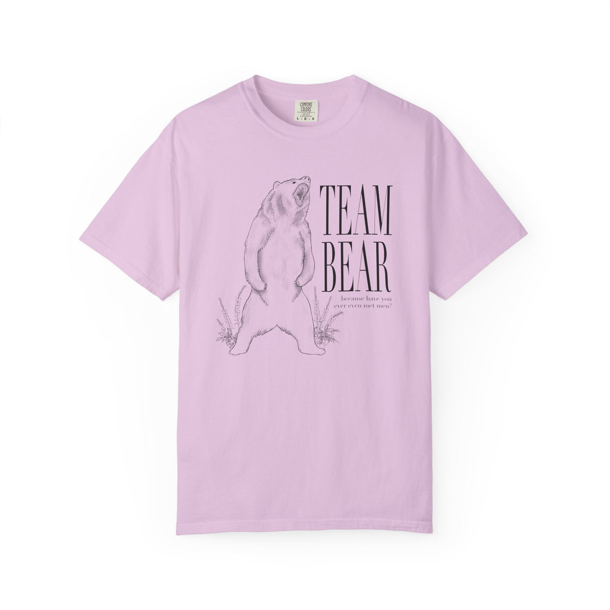 Team Bear Graphic T-Shirt Vintage Sketch Bear Tee because have you even met men