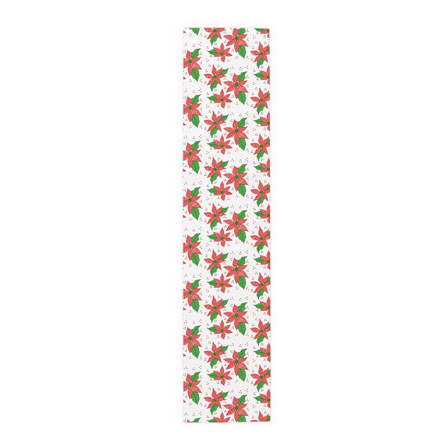 Slightly Subtle Poinsettia Table Runner, Festive FDT Holiday Christmas Decor Table Kitchen Setting