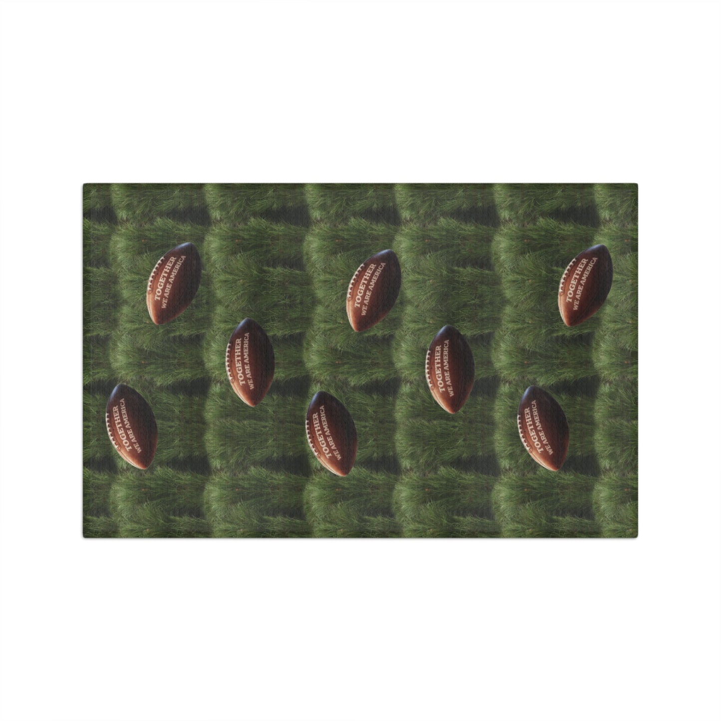Super Bowl Pattern Microfiber Tea Towel | Football and Sugarcane Field Sports Design
