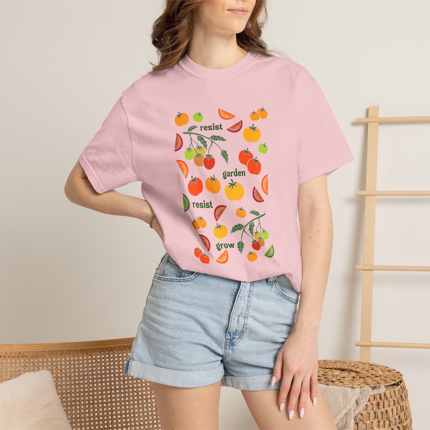 Resist Garden Grow T-shirt | Tomato Garden Illustration