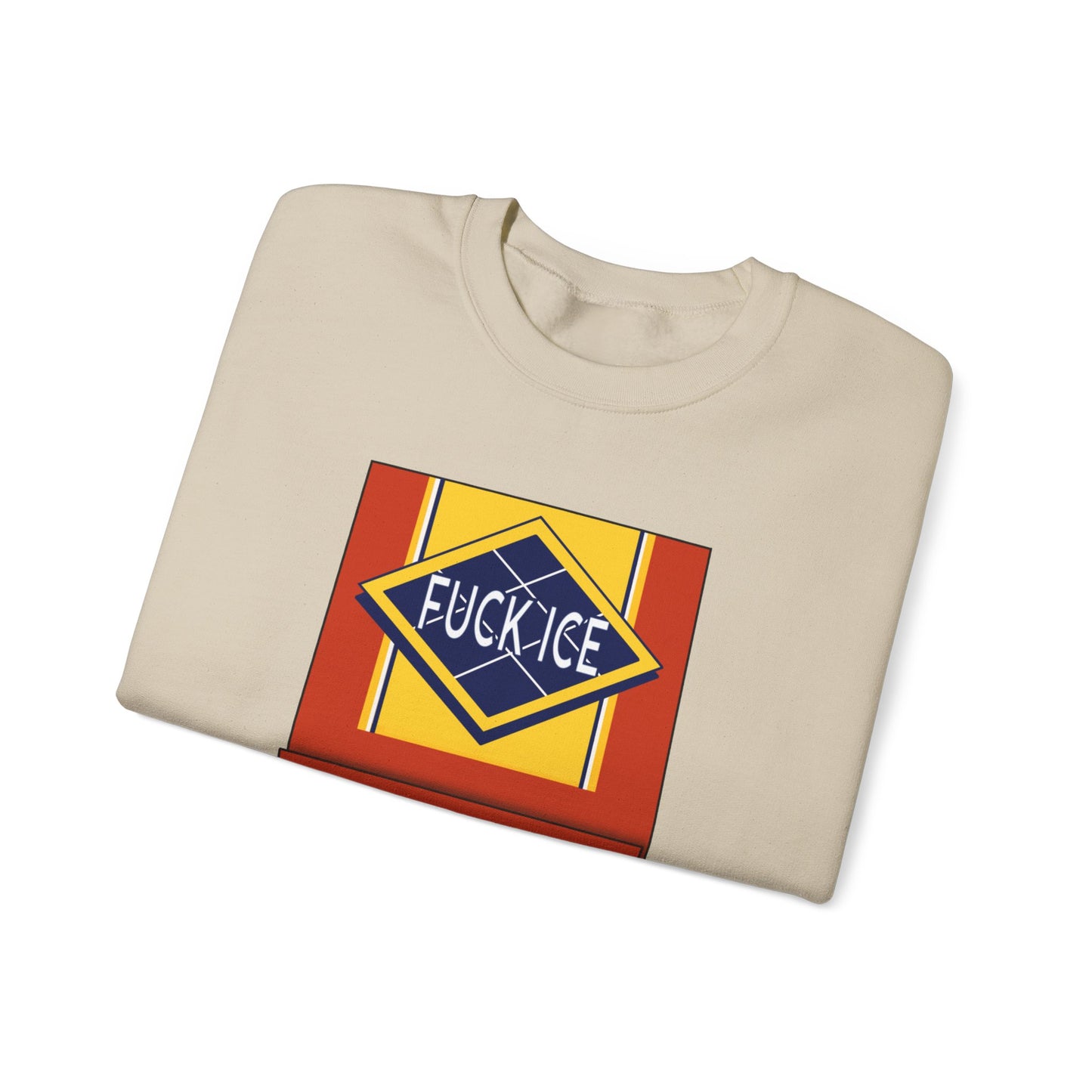 Matchbook graphic crewneck sweatshirt | Burn It Down design, protest slogan