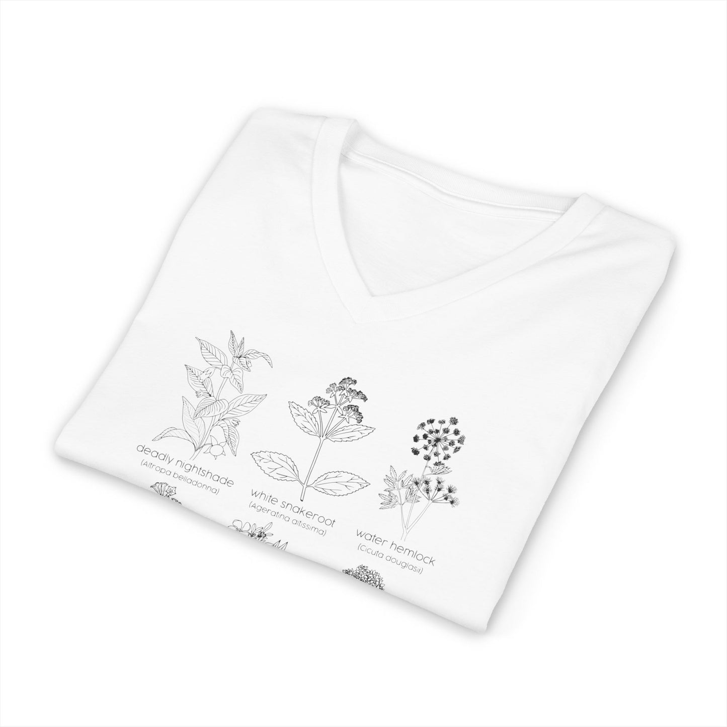 Deadly Nightshade Mix Unisex Jersey Short Sleeve V-Neck Tee