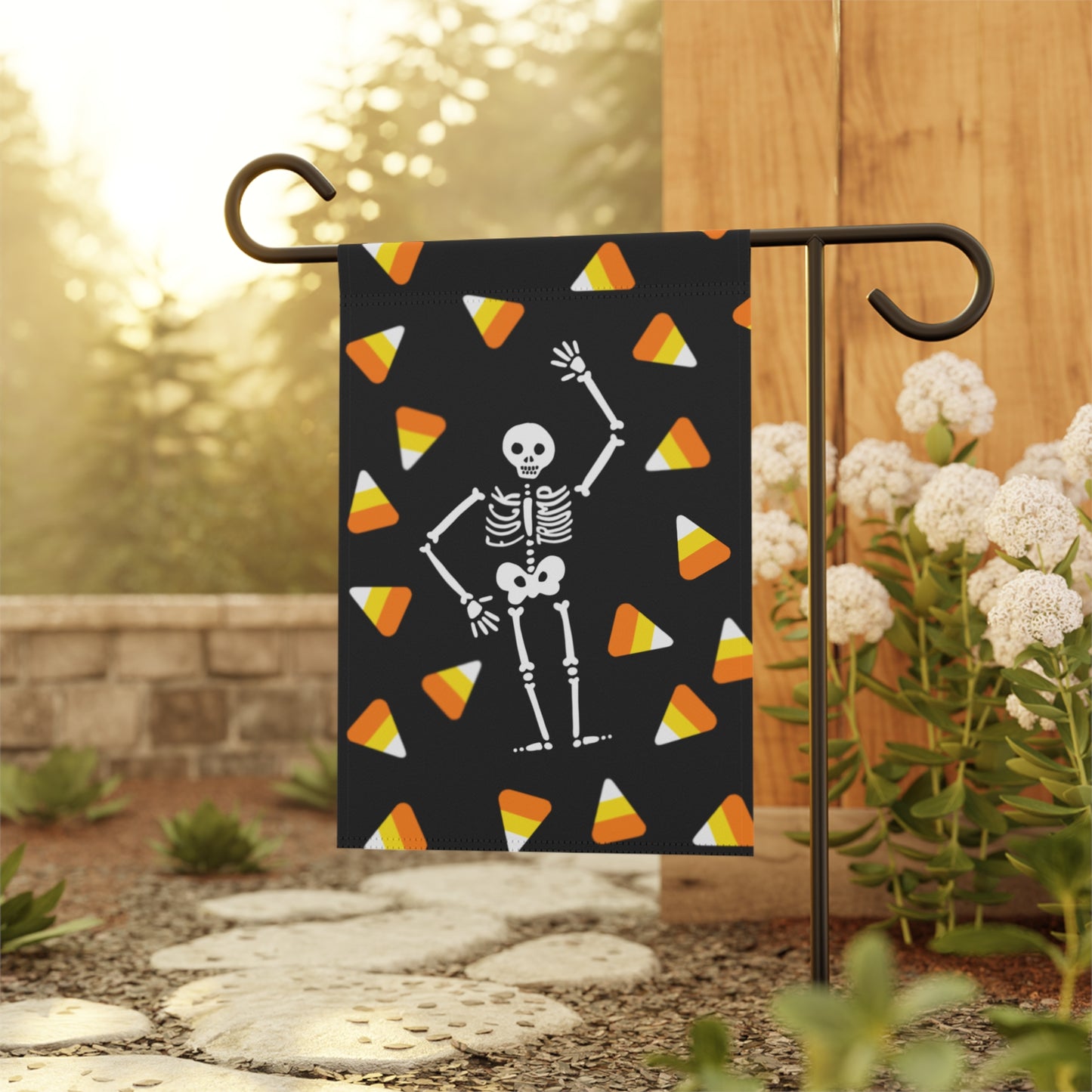 Slightly Subtle Halloween Garden Banner, Skeleton Decor, Spooky Yard Flag, Halloween Home Decor, Fall Banner, Outdoor Decoration, Seasonal Flag